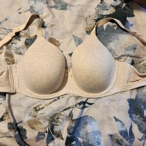Ambrielle Cream Molded Cup Bra with Underwire Support